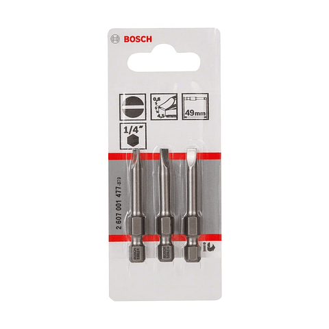 Ponta da aparafusadora Extra Hard S0,6x4,5 (3 unids) BOSCH