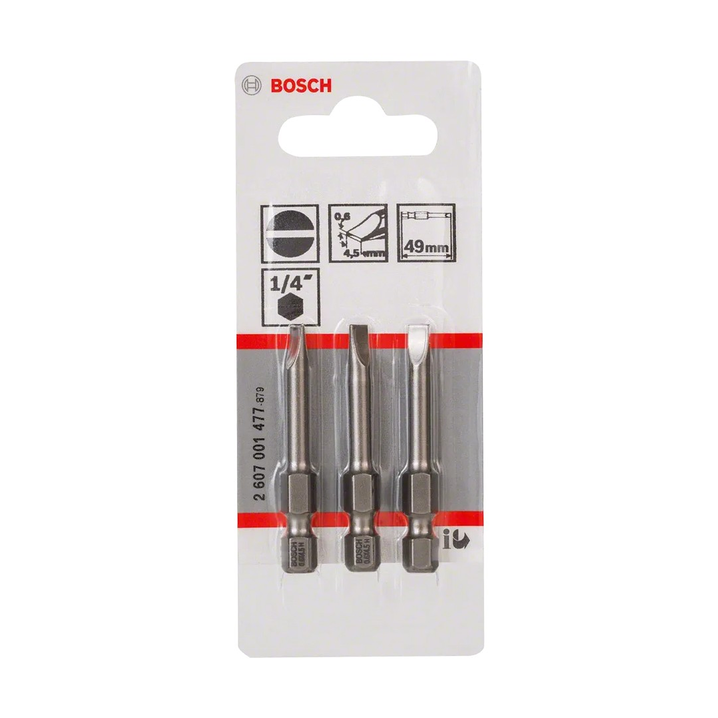 Ponta da aparafusadora Extra Hard S0,6x4,5 (3 unids) BOSCH 2