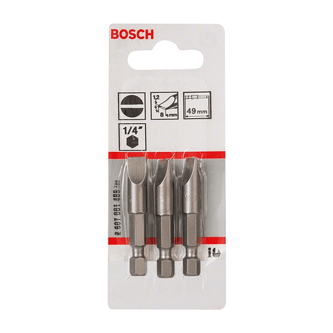 Ponta da aparafusadora Extra Hard S1,2x8,0 (3 unids) BOSCH