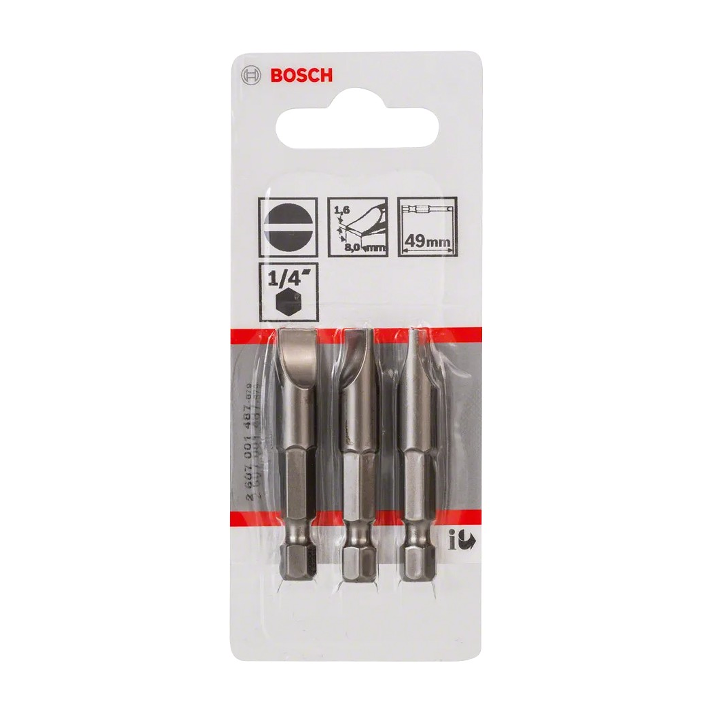 Ponta da aparafusadora Extra Hard S1,6x8,0 (3 unids) BOSCH 2