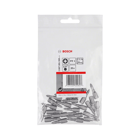 Ponta da aparafusadora Extra Hard PZ1 25mm (25 unids) BOSCH