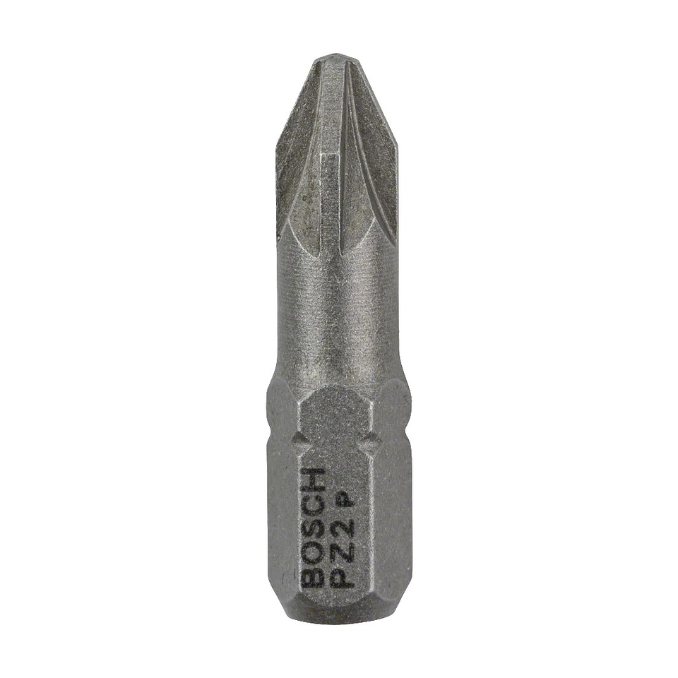 Ponta da aparafusadora Extra Hard PZ2 25mm (100 unids) BOSCH 1