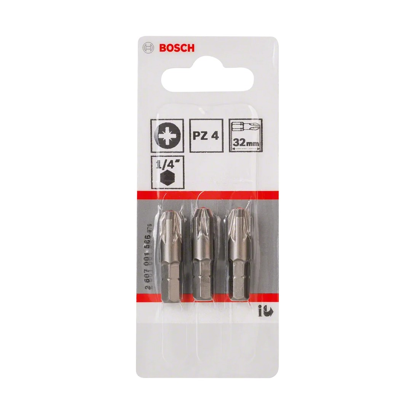 Ponta da aparafusadora Extra Hard PZ4 32mm (3 unids) BOSCH 2