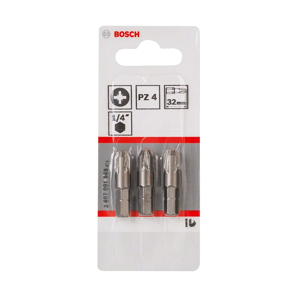 Ponta da aparafusadora Extra Hard PZ4 32mm (3 unids) BOSCH 2