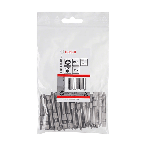 Ponta da aparafusadora Extra Hard PZ1 49mm (25 unids) BOSCH