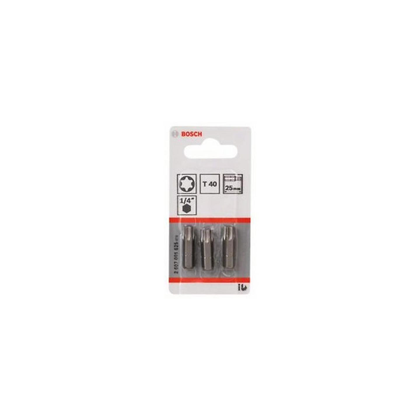 Ponta da aparafusadora Extra Hard T40 25mm (3 unids) BOSCH 2