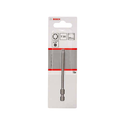 Ponta da aparafusadora Extra Hard T20 89mm (1 unid) BOSCH