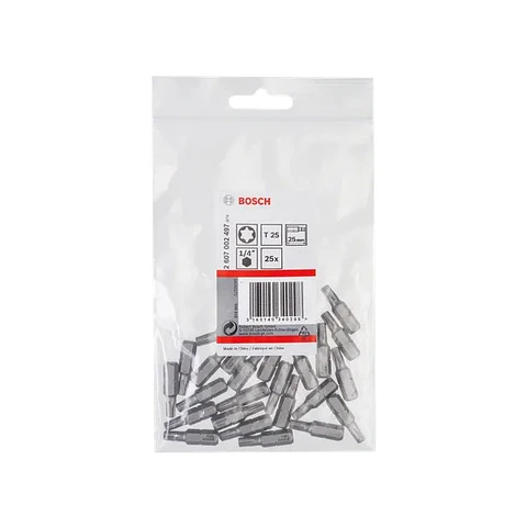 Ponta da aparafusadora Extra Hard T25 25mm (25 unids) BOSCH