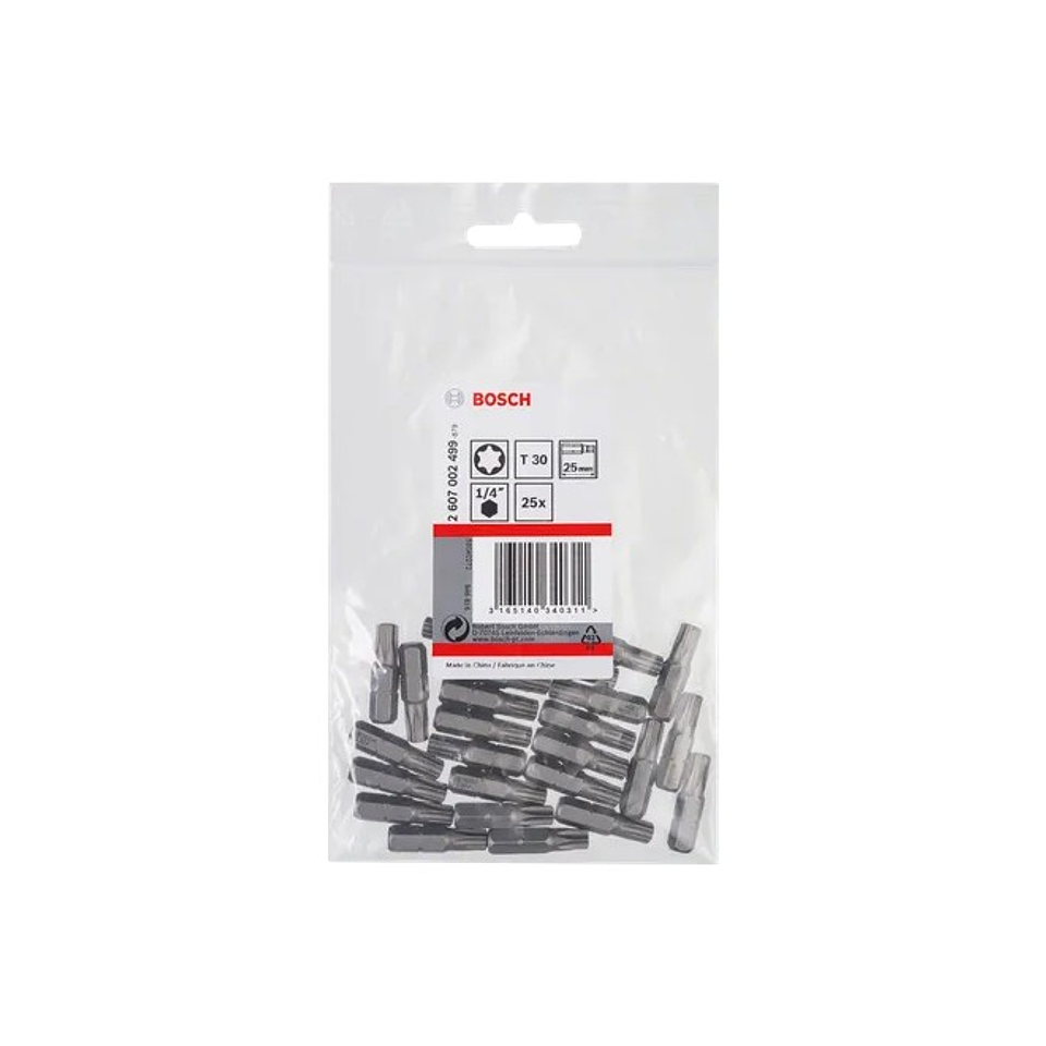 Ponta da aparafusadora Extra Hard T30 25mm (25 unids) BOSCH 2