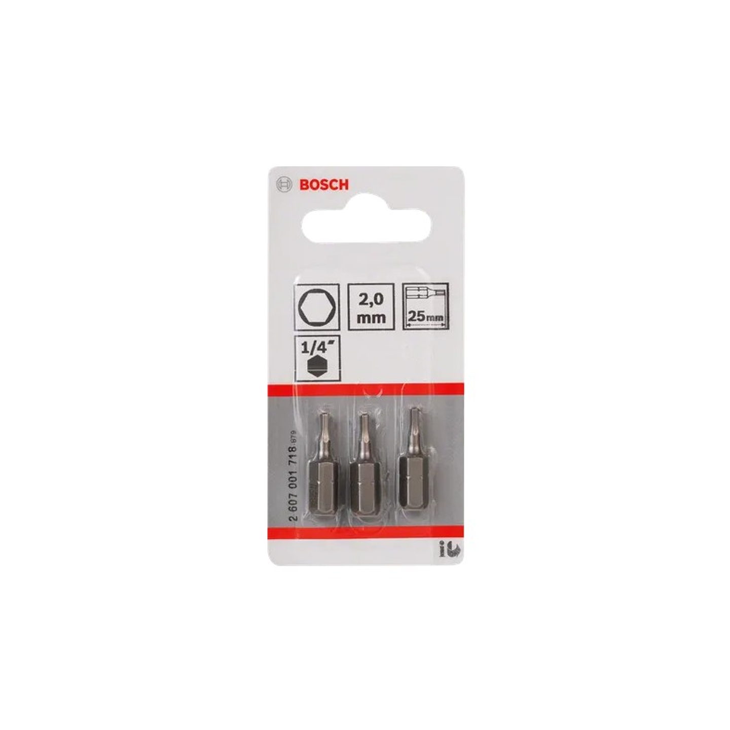 Ponta da aparafusadora Extra Hard HEX2 25mm (3 unids) BOSCH  2