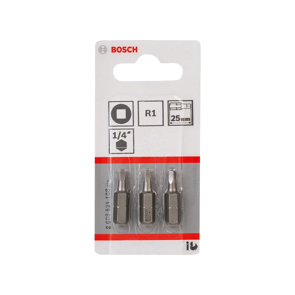 Ponta da aparafusadora Extra Hard R1 25mm (3 unids) BOSCH  2