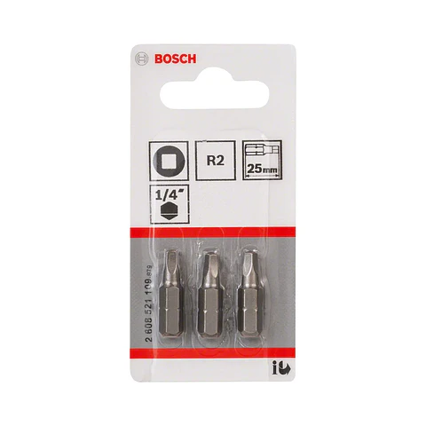 Ponta da aparafusadora Extra Hard R2 25mm (3 unids) BOSCH