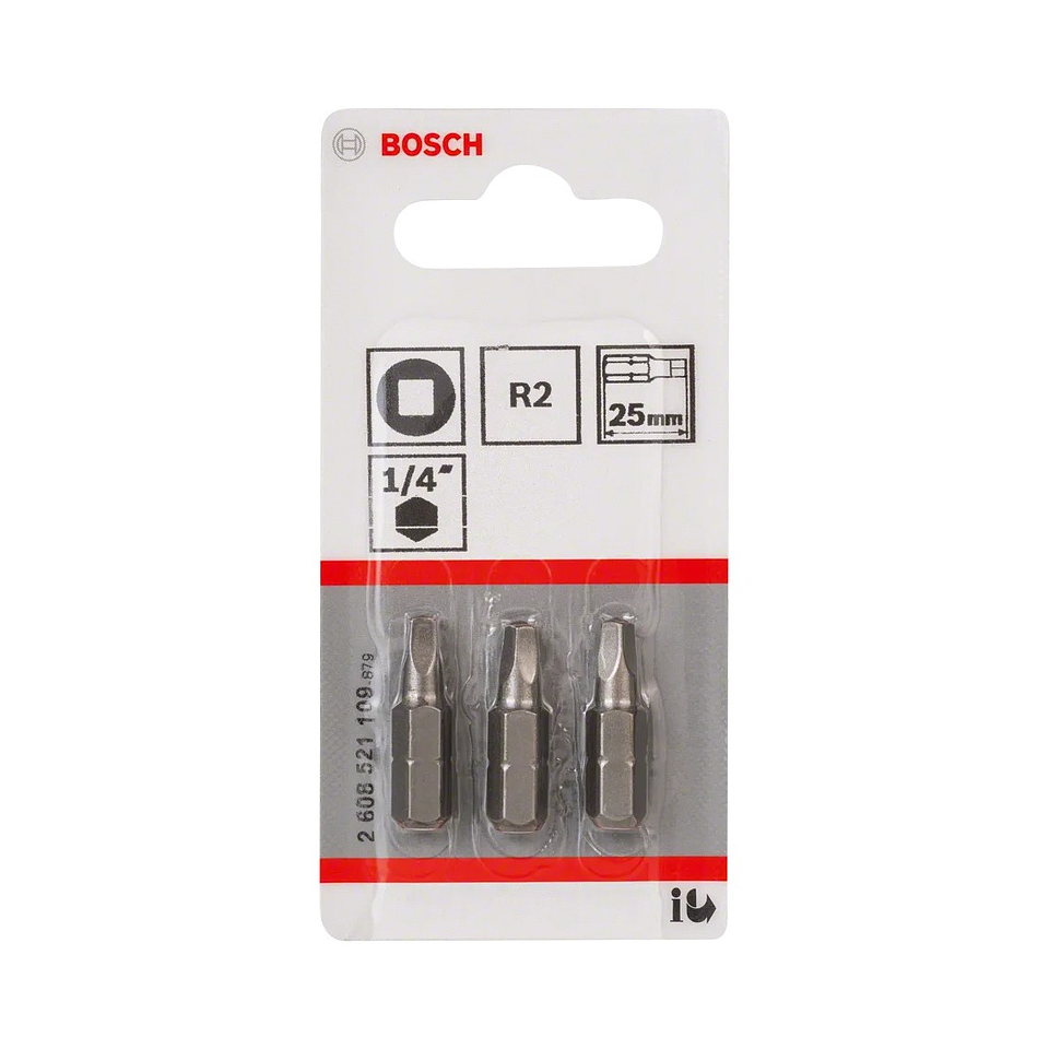 Ponta da aparafusadora Extra Hard R2 25mm (3 unids) BOSCH 2