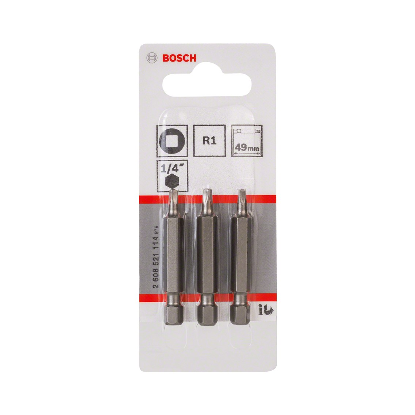 Ponta da aparafusadora Extra Hard R1 49mm (3 unids) BOSCH 2