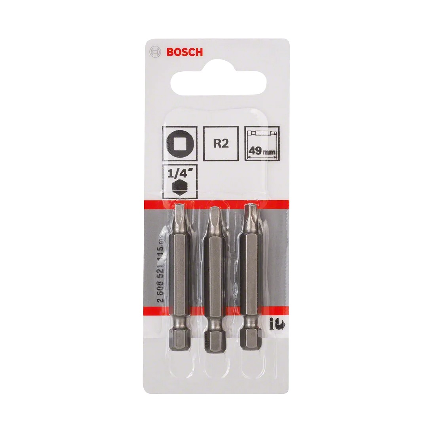 Ponta da aparafusadora Extra Hard R2 49mm (3 unids) BOSCH 2