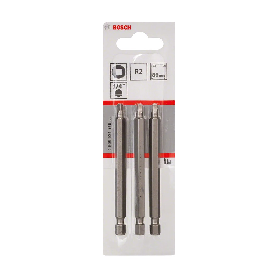 Ponta da aparafusadora Extra Hard R2 89mm (3 unids) BOSCH 2