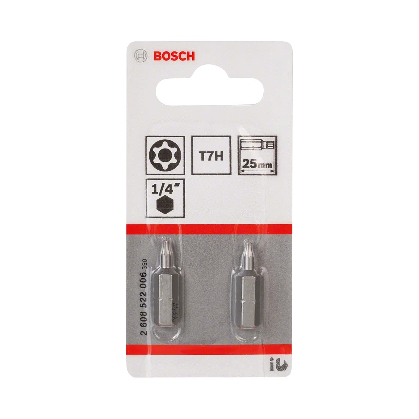 Conjunto de pontas aparafusadoras extraduras T7H Security-Torx® (2 unids) BOSCH  2