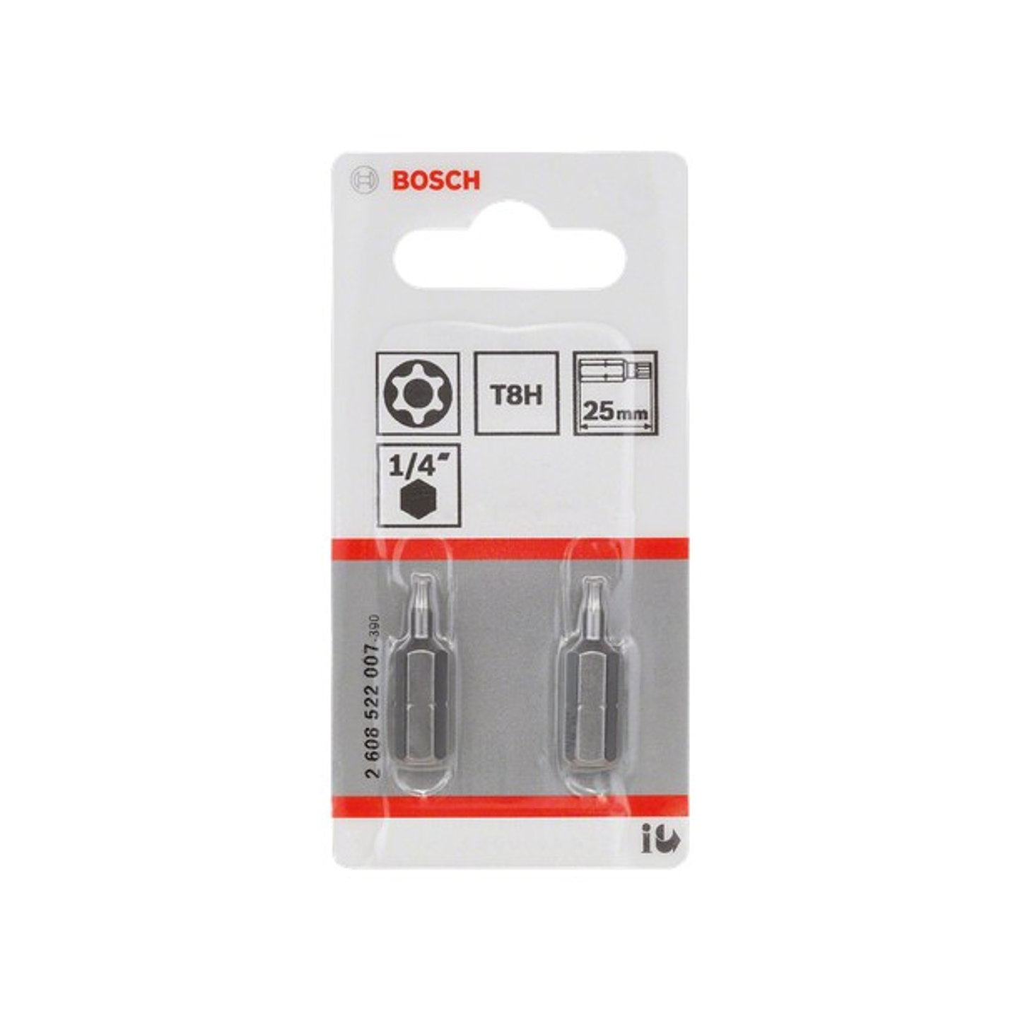 Conjunto de pontas aparafusadoras extraduras T8H Security-Torx® (2 unids) BOSCH 2
