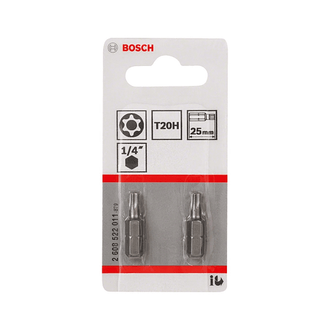 Conjunto de pontas aparafusadoras extraduras T25H Security-Torx® (2 unids) BOSCH