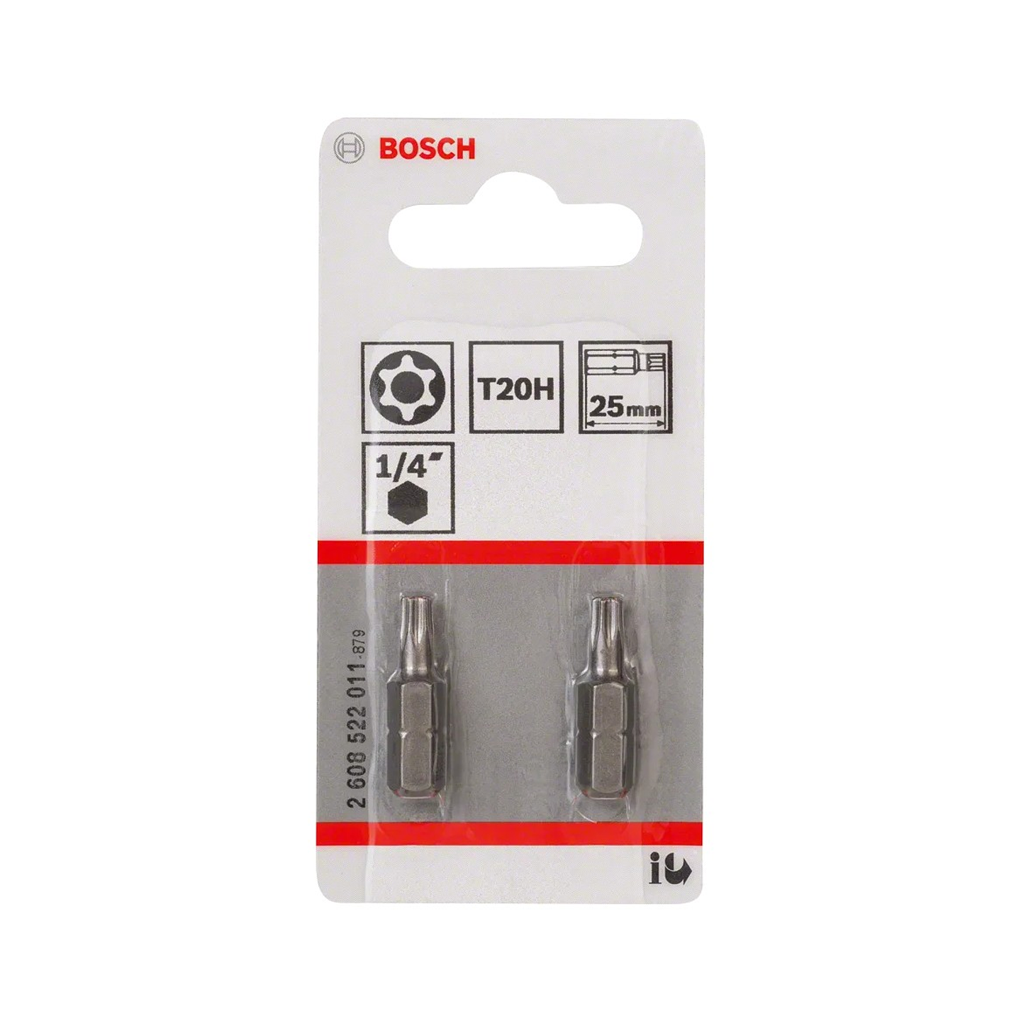 Conjunto de pontas aparafusadoras extraduras T25H Security-Torx® (2 unids) BOSCH 2