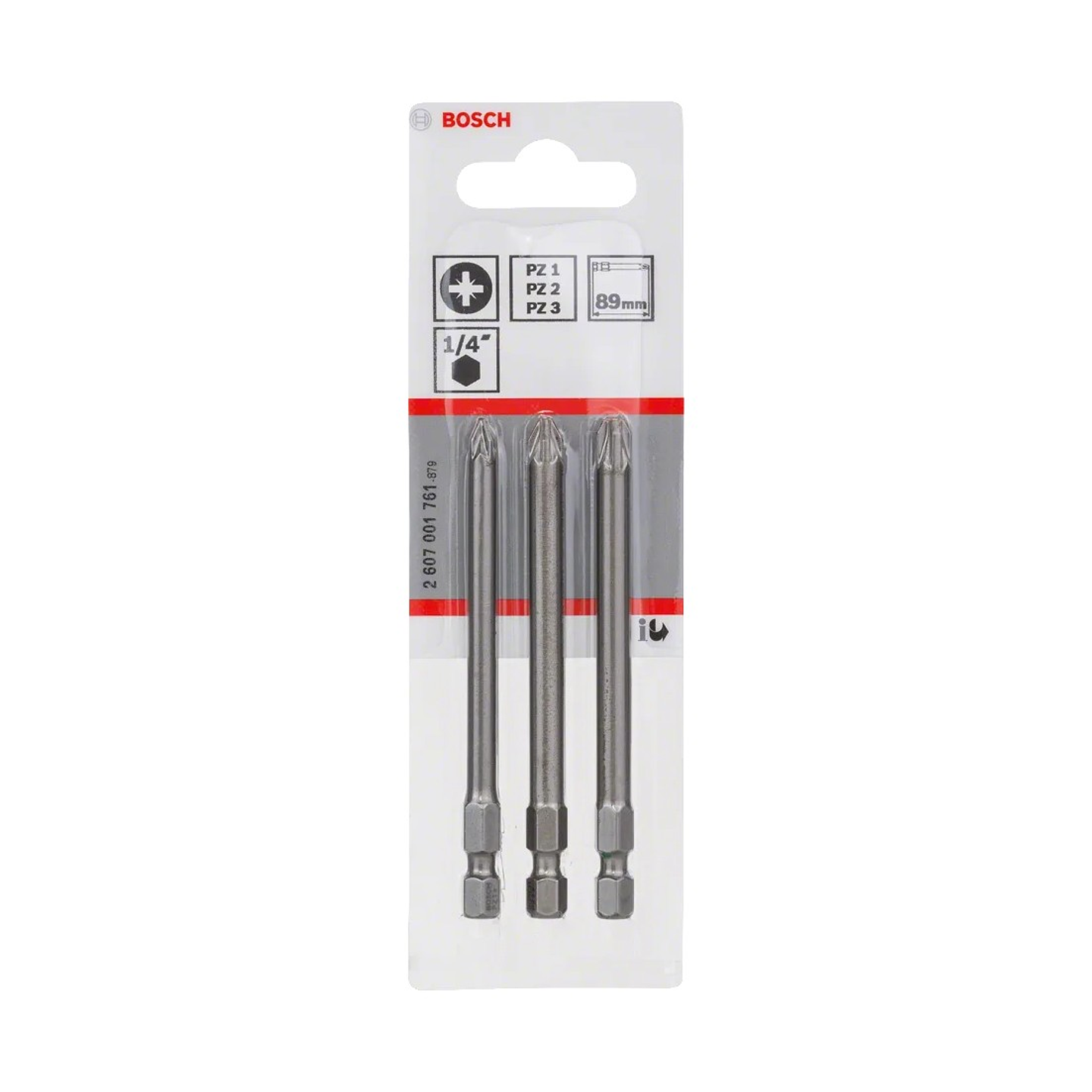 Séries mistas de pontas de aparafusadora Extra Hard 89mm (3 unids) BOSCH 2