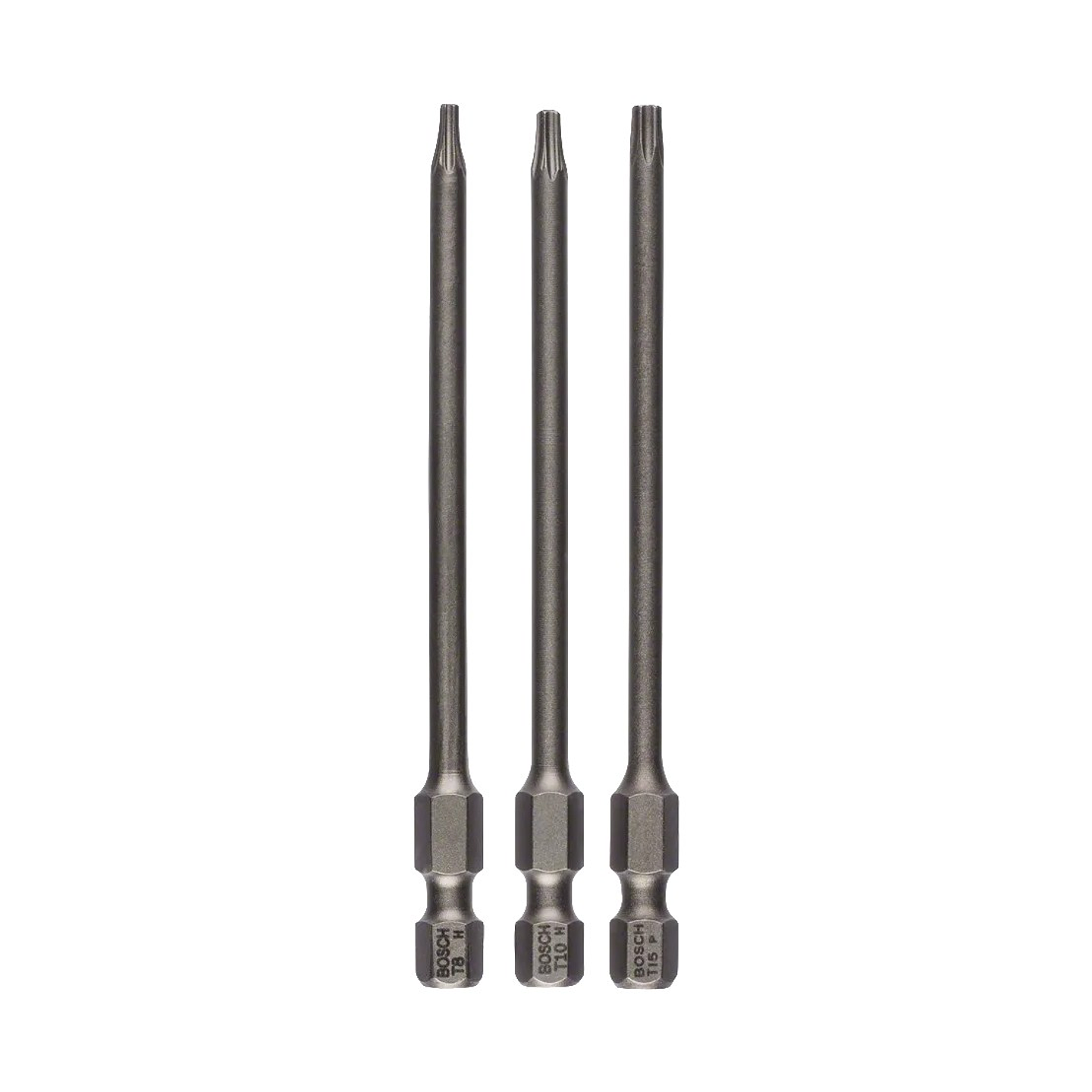 Séries mistas de pontas de aparafusadora Extra Hard T8, T10, T15 89mm (3 unids) BOSCH  1