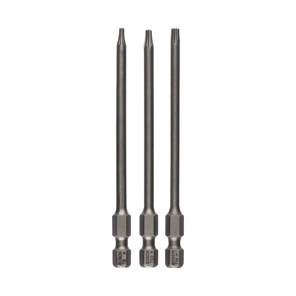 Séries mistas de pontas de aparafusadora Extra Hard T8, T10, T15 89mm (3 unids) BOSCH  1