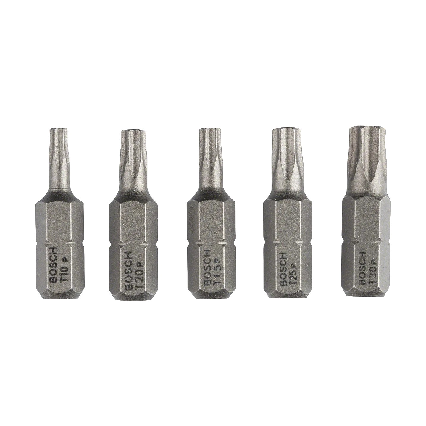 Séries mistas de pontas de aparafusadora Extra Hard T10, T15, T20, T25, T30 125mm (5 unids) BOSCH 1