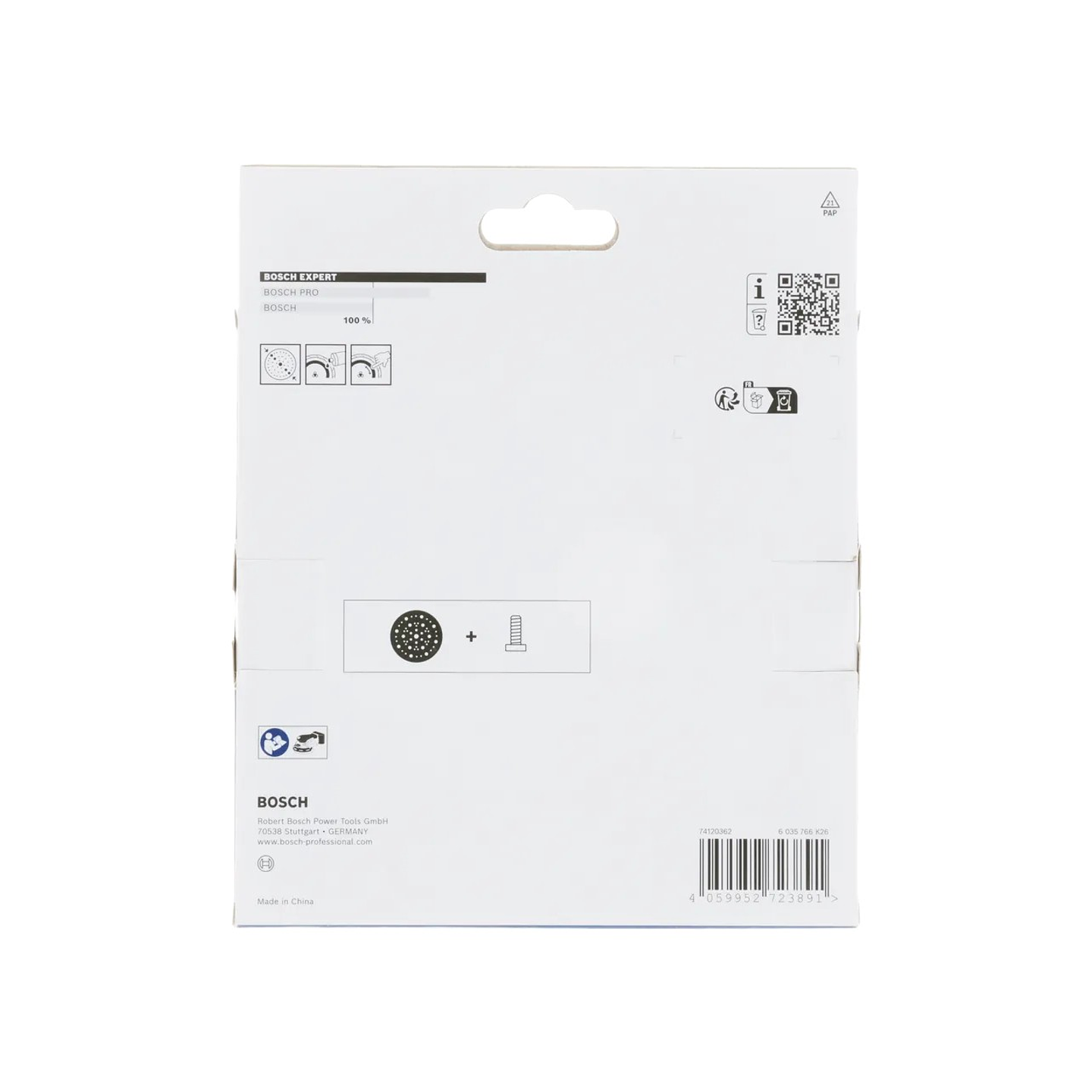 Prato de lixa EXPERT Multihole Médio Ø150mm BOSCH 3