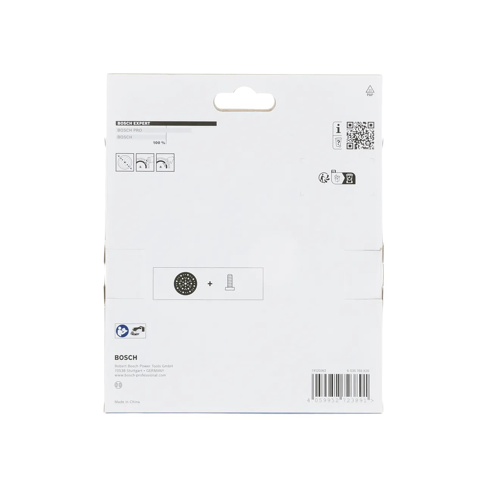 Prato de lixa EXPERT Multihole Médio Ø150mm BOSCH 3