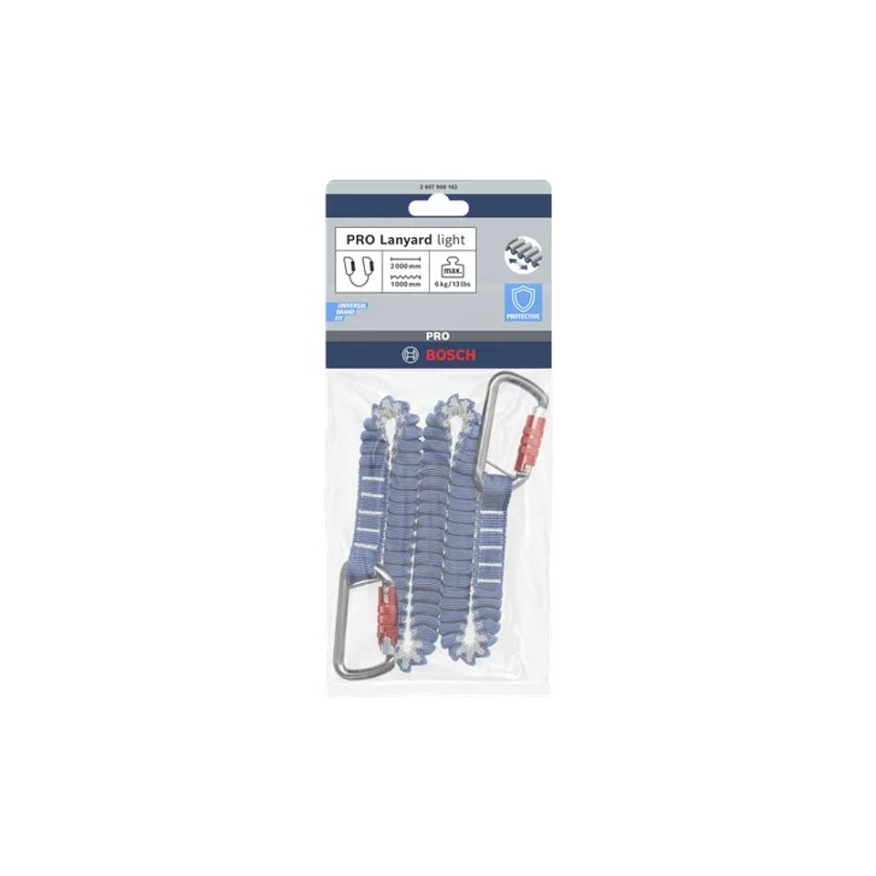 Cordão PRO leve, 6 kg, 2x mosquetões BOSCH 2