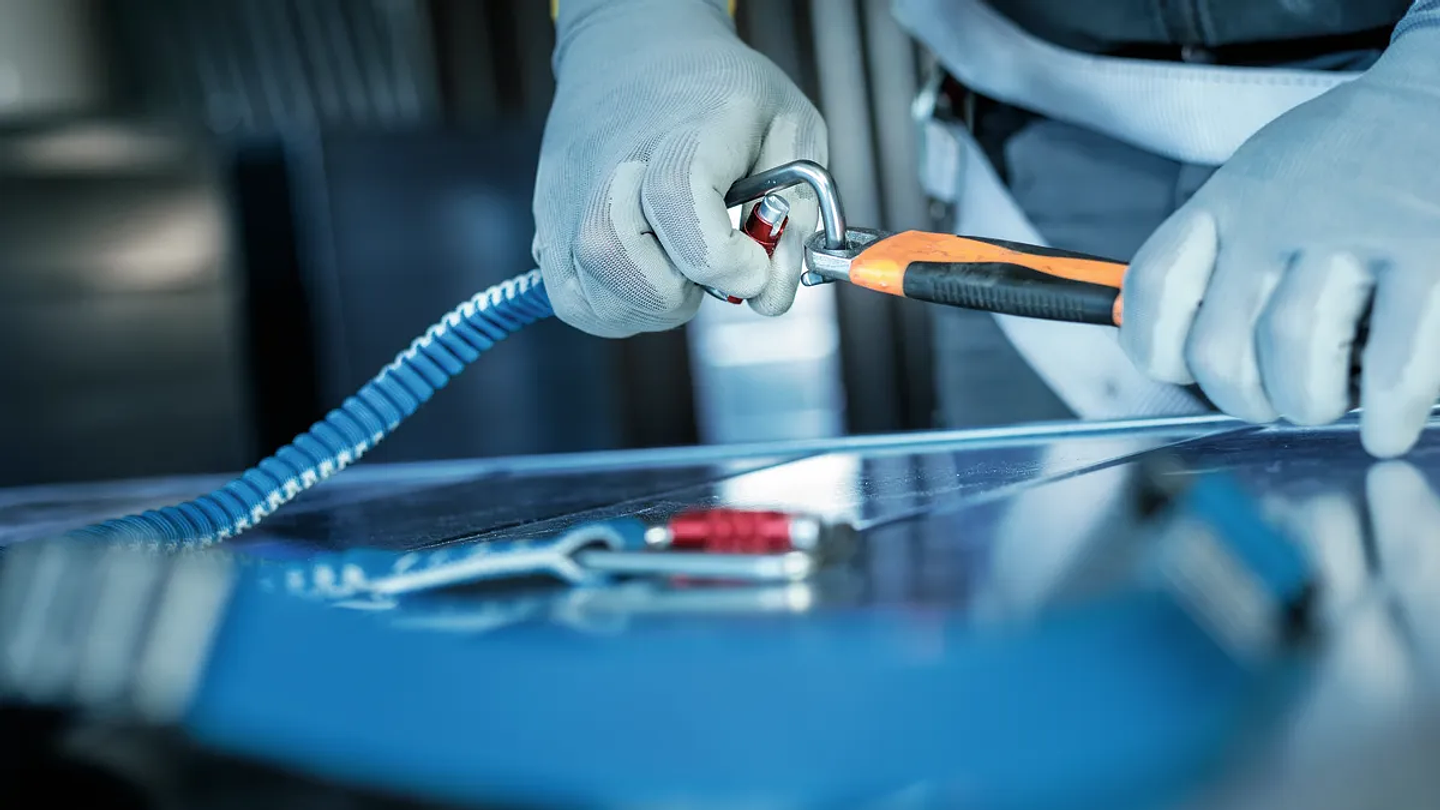 Cordão PRO pesado, 16 kg, 1 mosquetão e 1 aro plano BOSCH 5