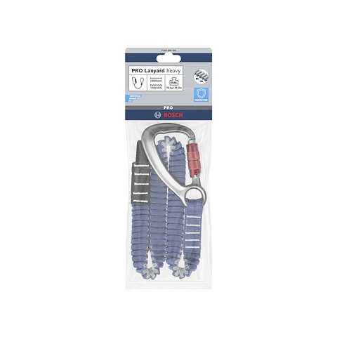 Cordão PRO pesado, 16 kg, 1 mosquetão e 1 aro plano BOSCH