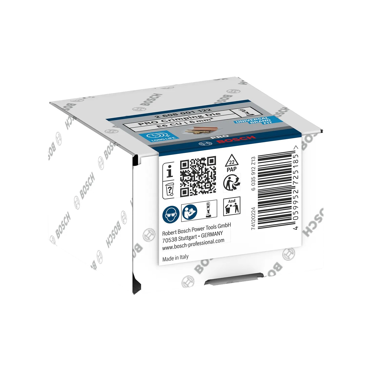 Matriz de engaste PRO, E6 CU, 6 mm², cobre BOSCH  3