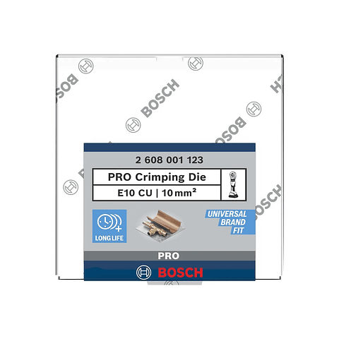 Matriz de engaste PRO, E10 CU, 10 mm², cobre BOSCH