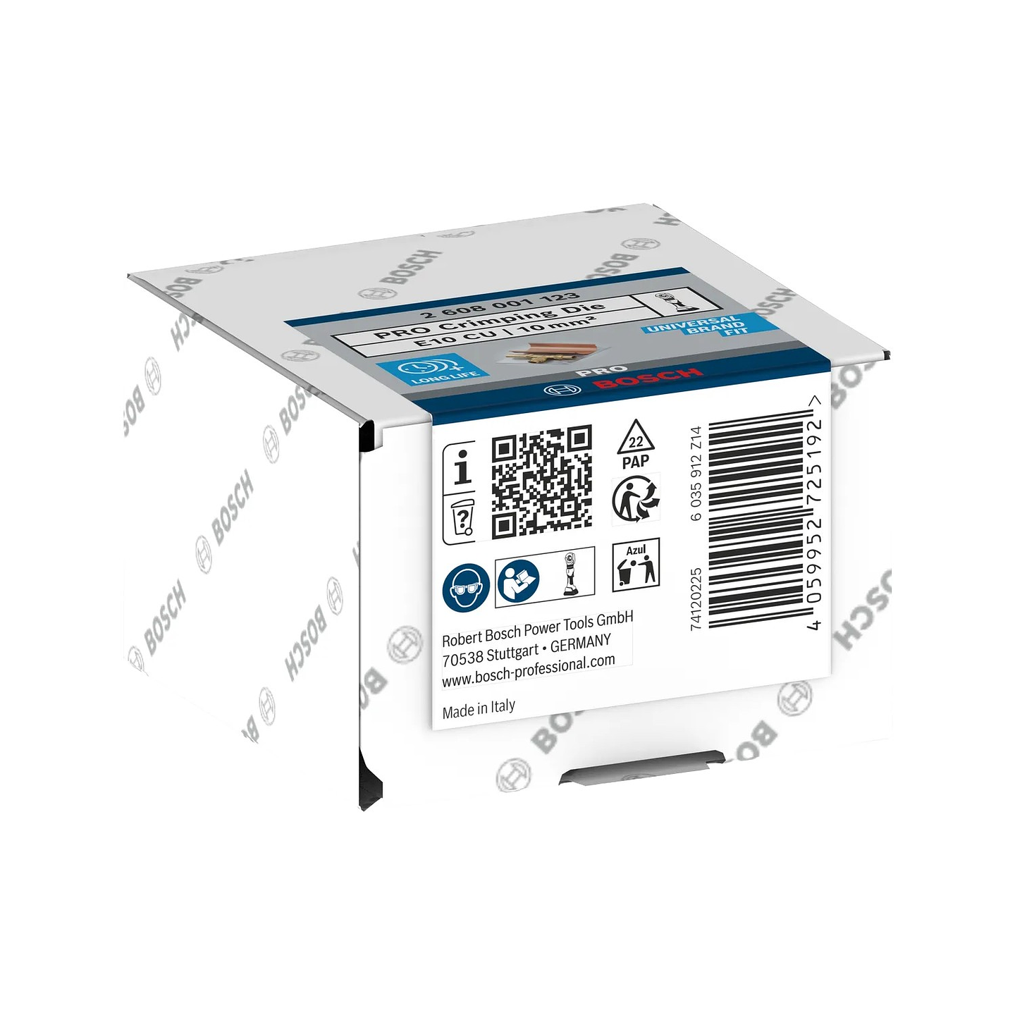 Matriz de engaste PRO, E10 CU, 10 mm², cobre BOSCH 3