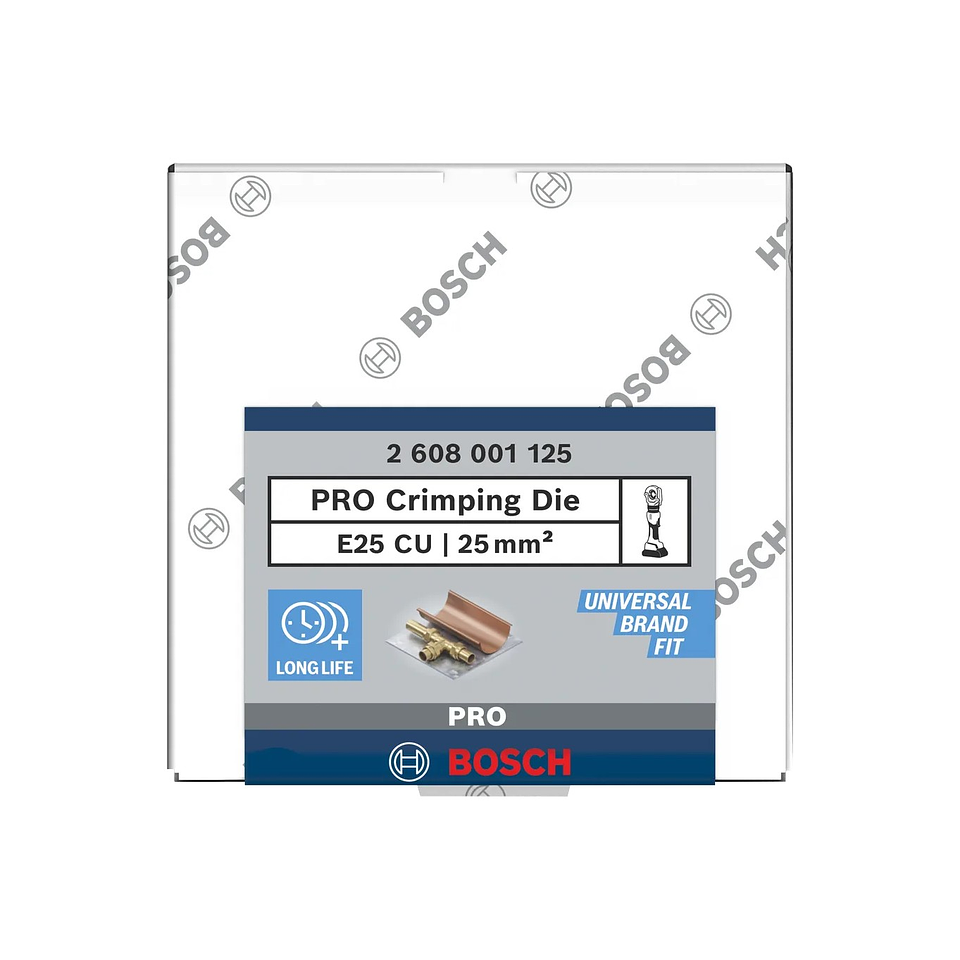 Matriz de engaste PRO, E25 CU, 25 mm², cobre BOSCH 3
