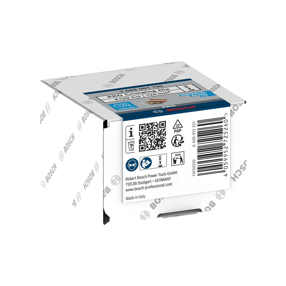 Matriz de engaste PRO, E120 CU, 120 mm², cobre BOSCH 2