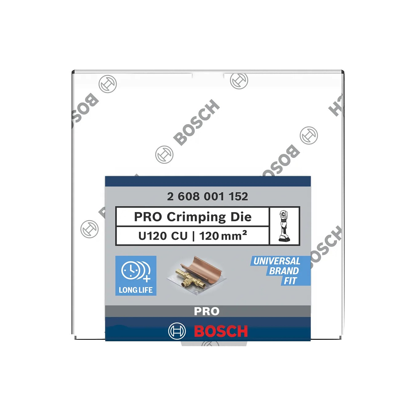 Matriz de engaste PRO, U120 CU, 120 mm², cobre BOSCH 3