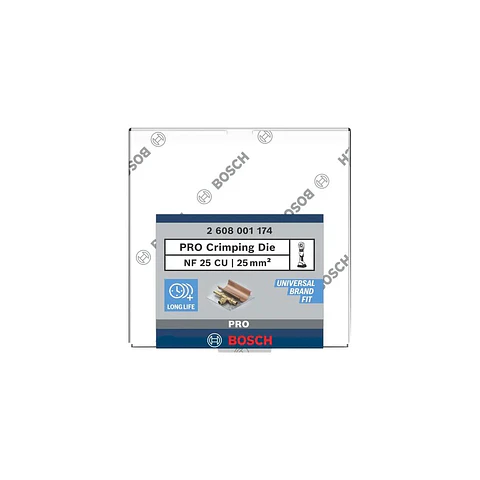 Matriz de engaste PRO, NF25 CU, 25 mm², cobre BOSCH