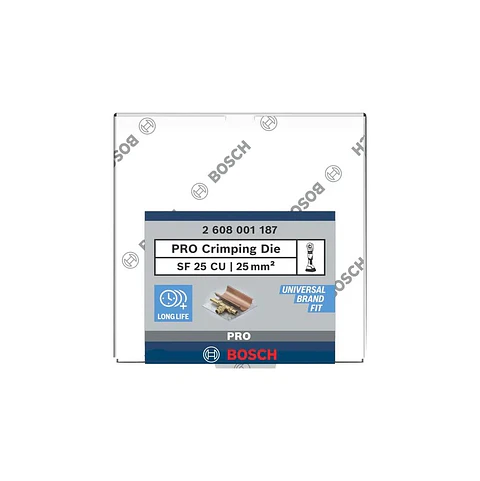 Matriz de engaste PRO, SF25 CU, 25 mm², cobre BOSCH