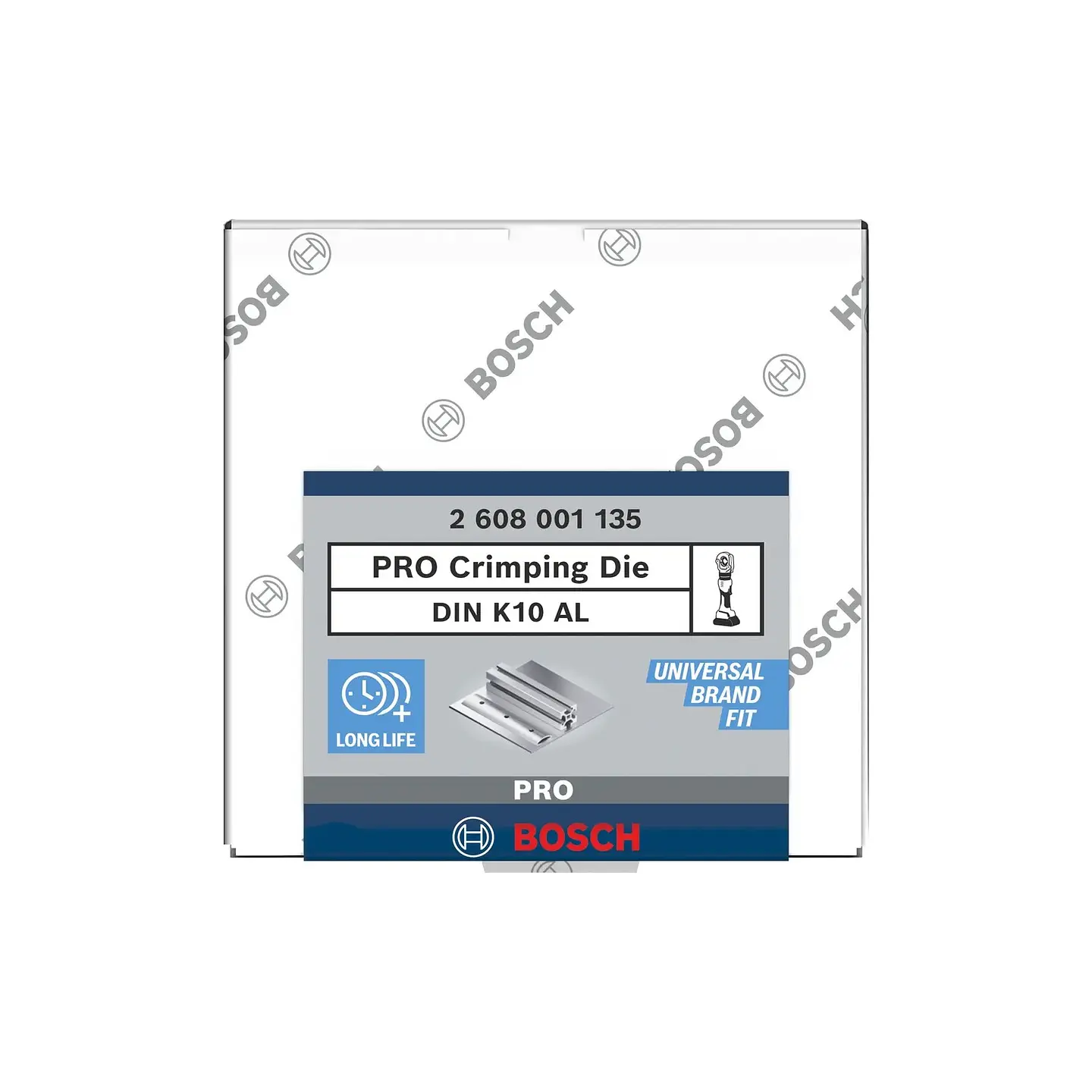 Matriz de engaste PRO, DIN K10 AL, 10 mm², alumínio BOSCH  3