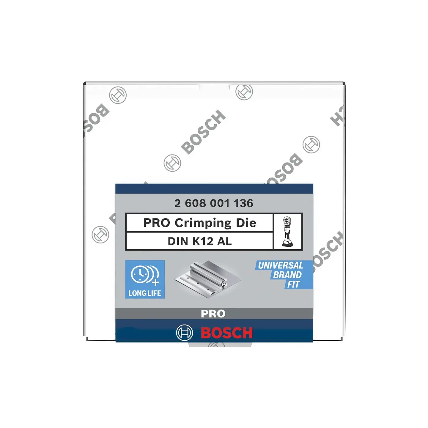 Matriz de engaste PRO, DIN K12 AL, 16/25 mm², alumínio BOSCH 3