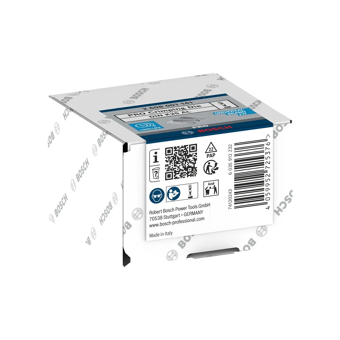 Matriz de engaste PRO, DIN K25 AL, 150 mm², alumínio BOSCH 2