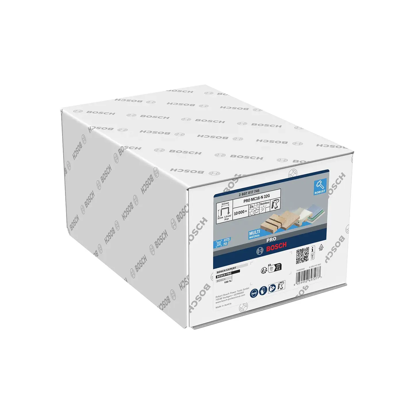 Agrafos de coroa média PRO MC16-N 32G, 1,6/16 g, 32 mm BOSCH 2