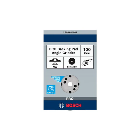 PRO Backing Pad Soft Ø100mm M10 BOSCH