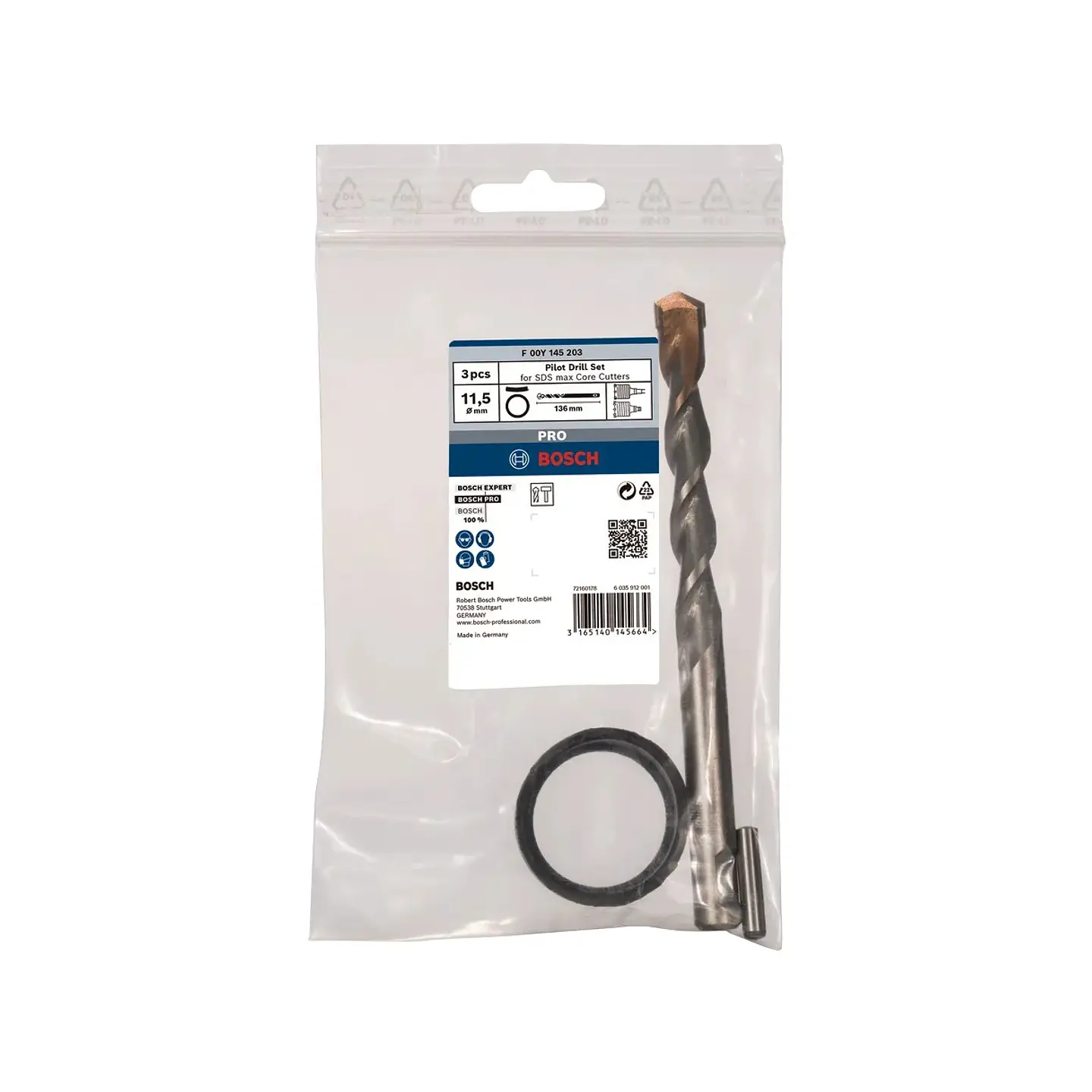 Conjunto de brocas de centrar PRO Pilot para coroa SDS max BOSCH  2