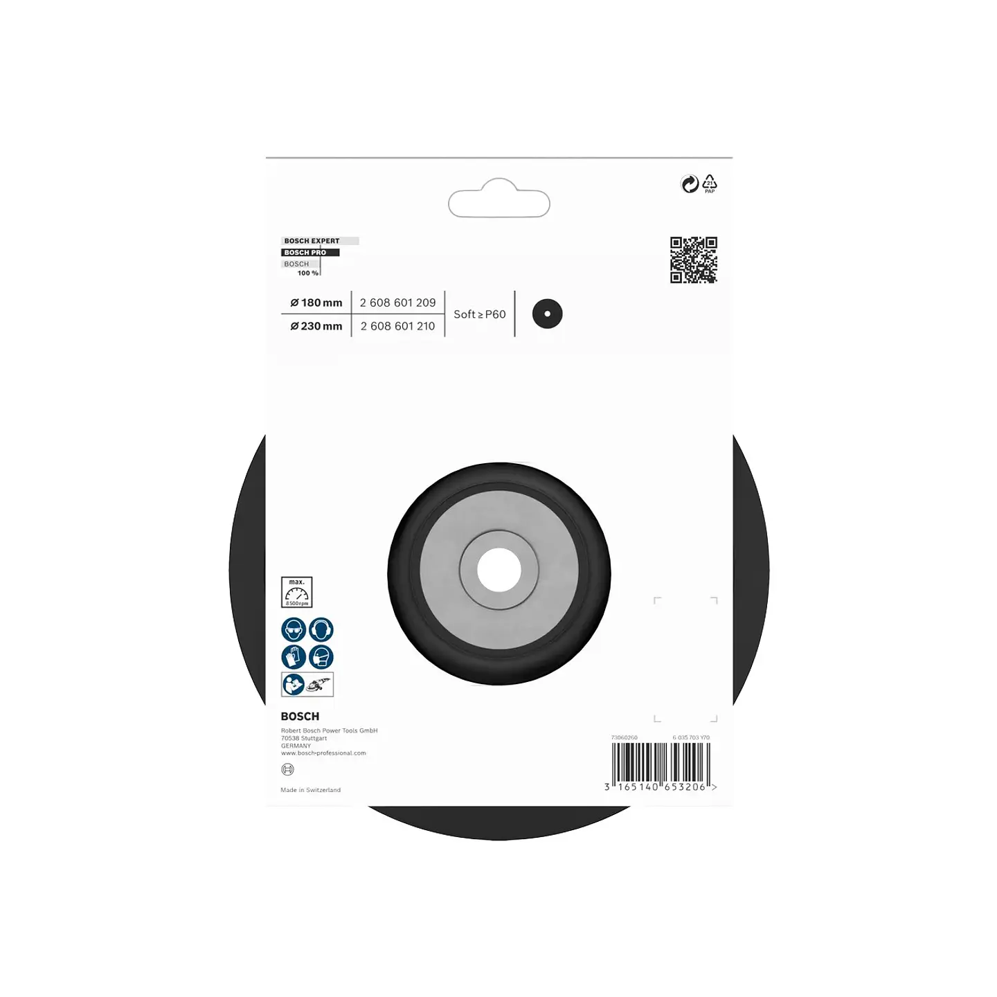 PRO Backing Pad Soft Ø180mm M14 BOSCH 2