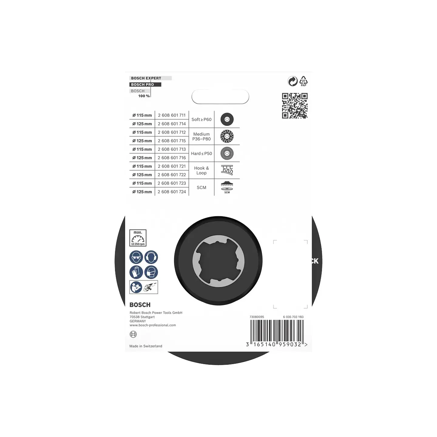 PRO Backing Pad Ø125mm SCM BOSCH 3