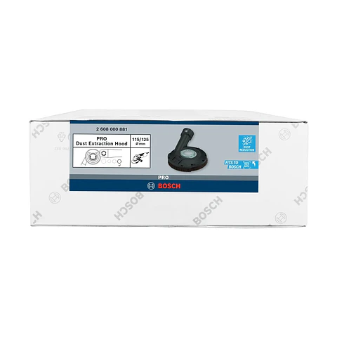 Capuz de Extração de Pó PRO com chave HG Ø115/125 mm BOSCH